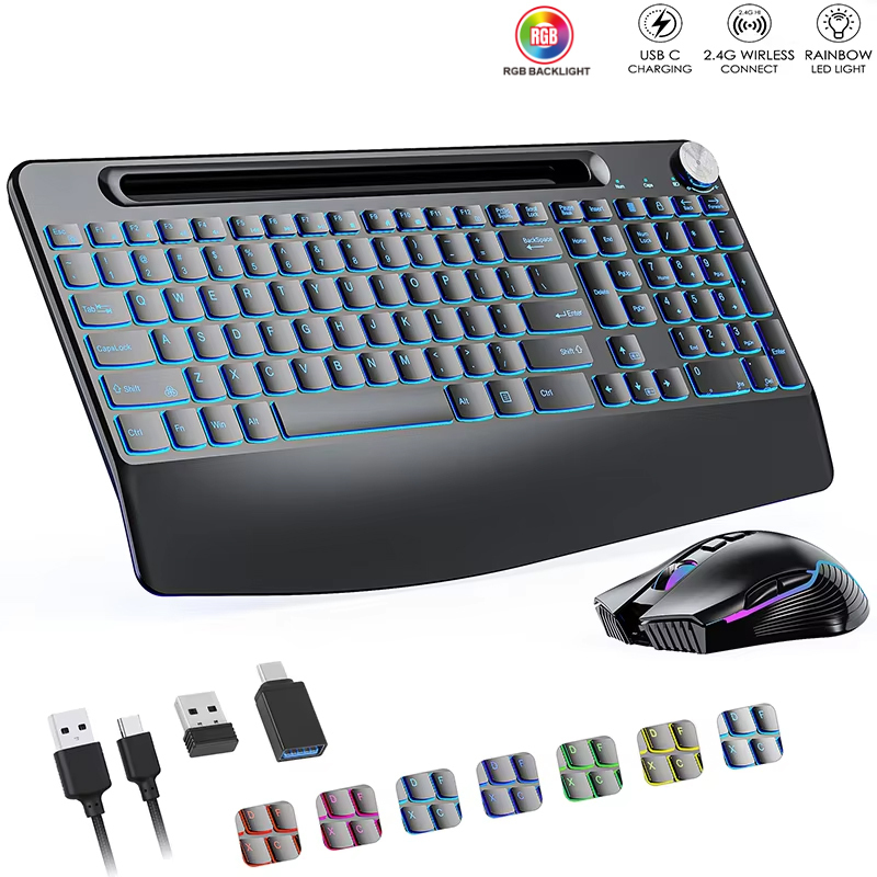 2.4G&Type-C Wireless Keyboard  - Gaming Keyboard Mouse Set recension och pris