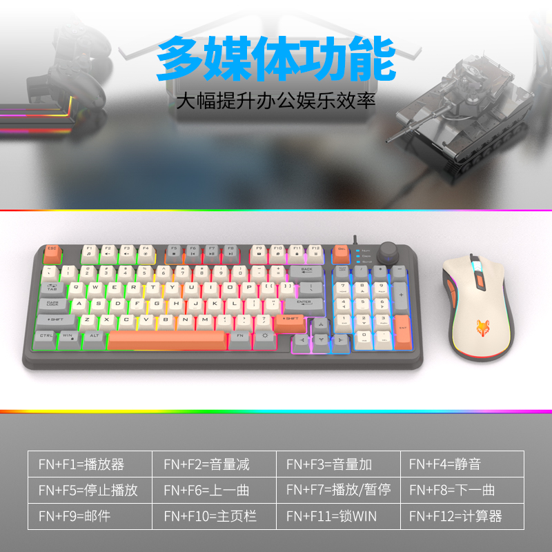 K820 USB Wired Gaming Keyboard - Gaming Keyboard Mouse Set recension och pris