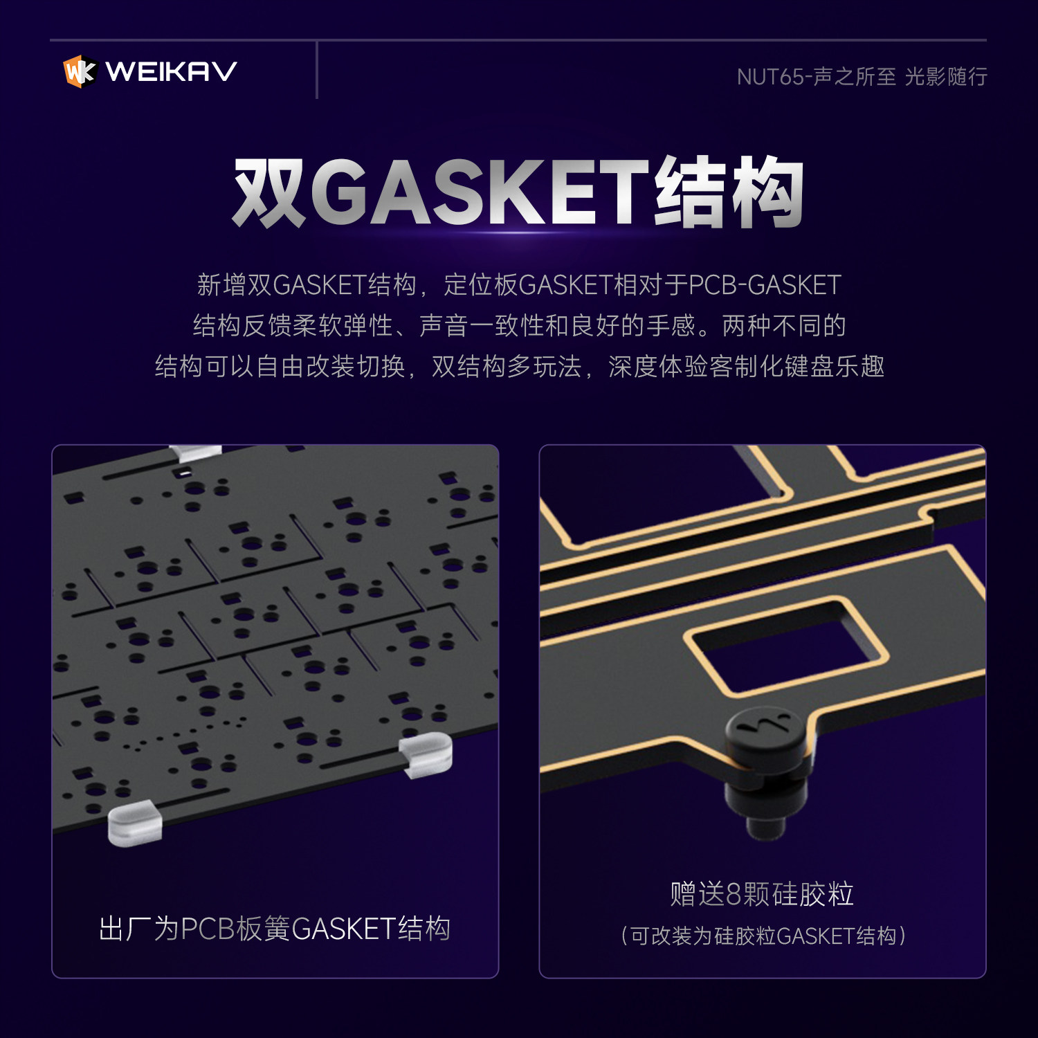 New Weikav Nut65 Aluminum Mech - Gaming Keyboard Ergo recension och pris