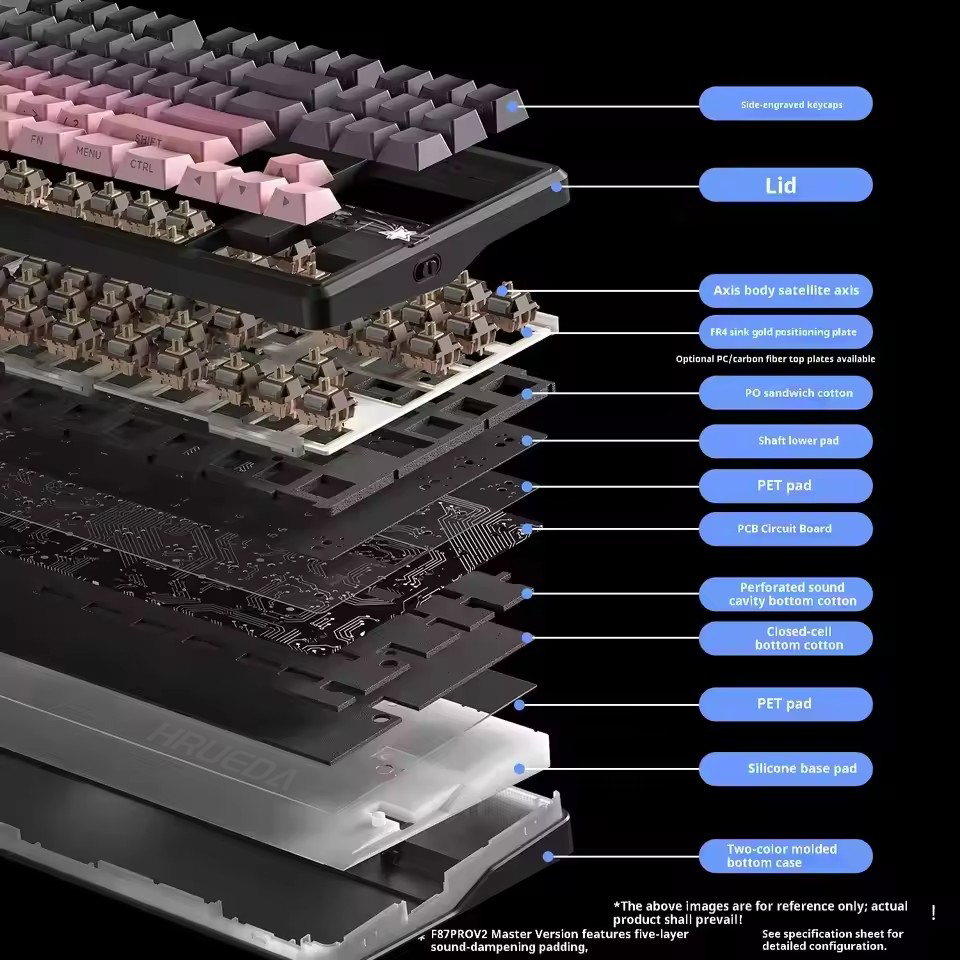 AULA F87 Pro V2 Wireless Mecha - Gaming Keyboard No Rgb recension och pris