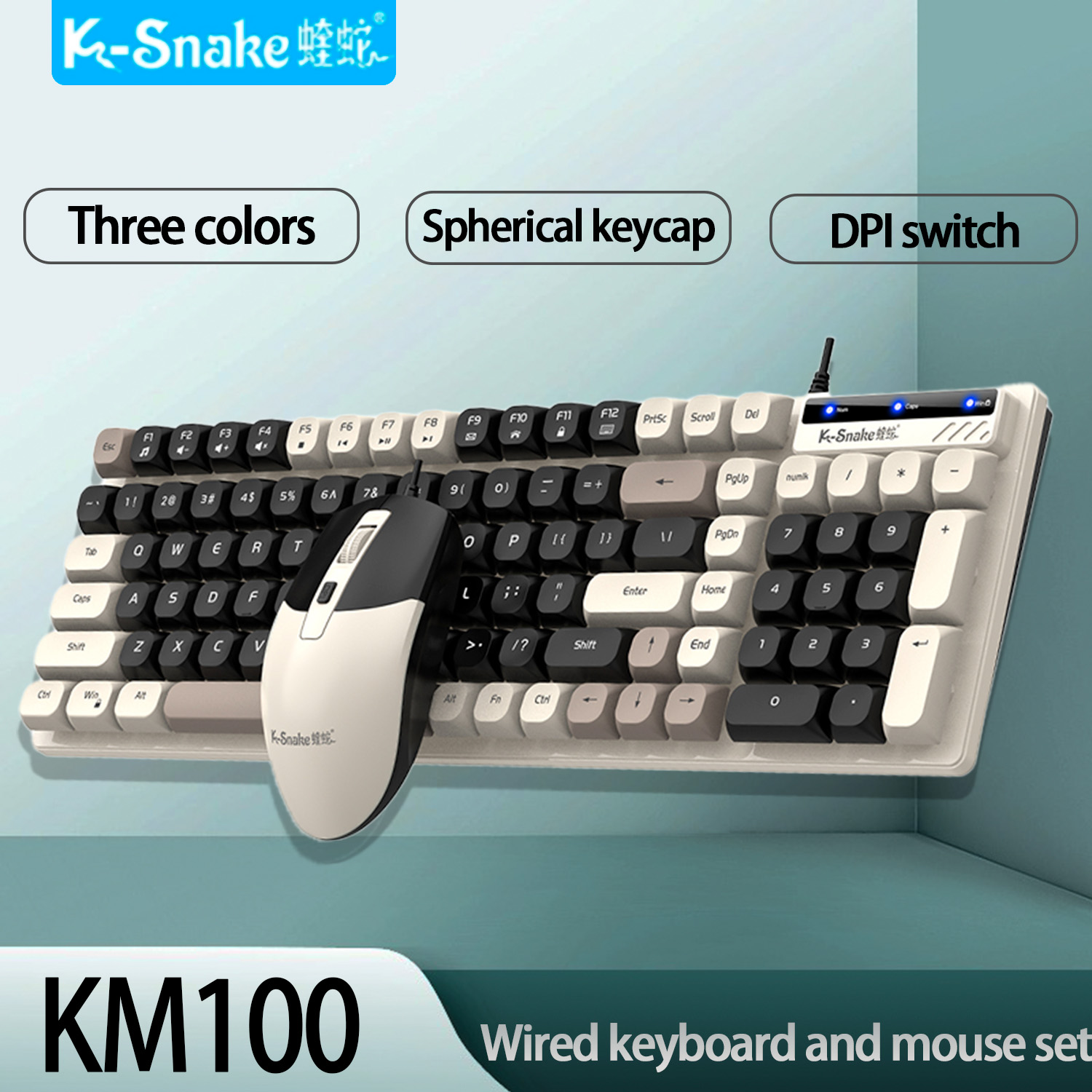 K-Snake KM100 Wired Fashion Ke - Gaming Keyboard Mouse And Headset Combo recension och pris