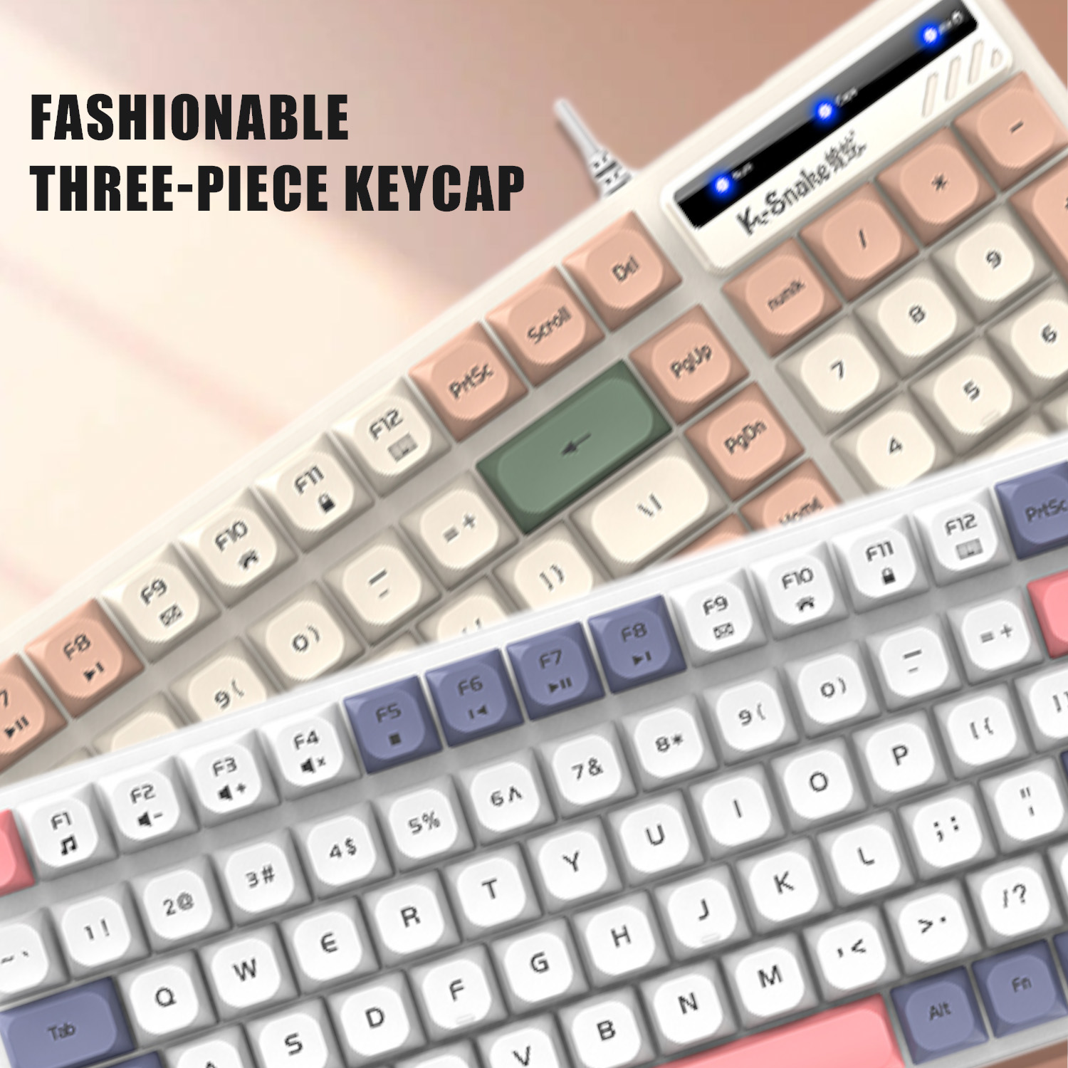 K-Snake KM100 Wired Fashion Ke - Gaming Keyboard Mouse And Headset Combo recension och pris