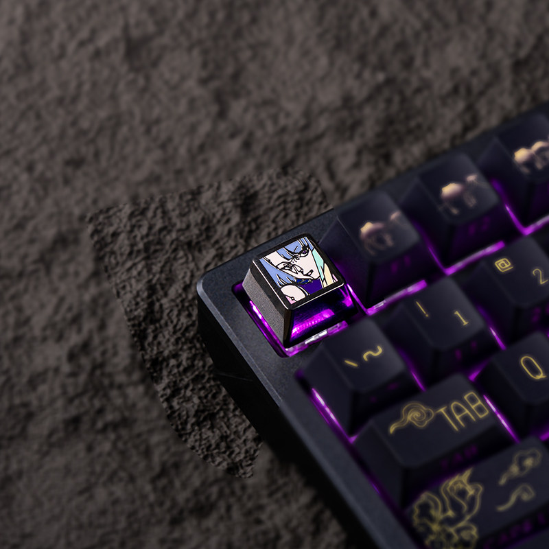 Anime Keycaps Cyberpunk 2077 T - Gaming Keyboard Ergo recension och pris