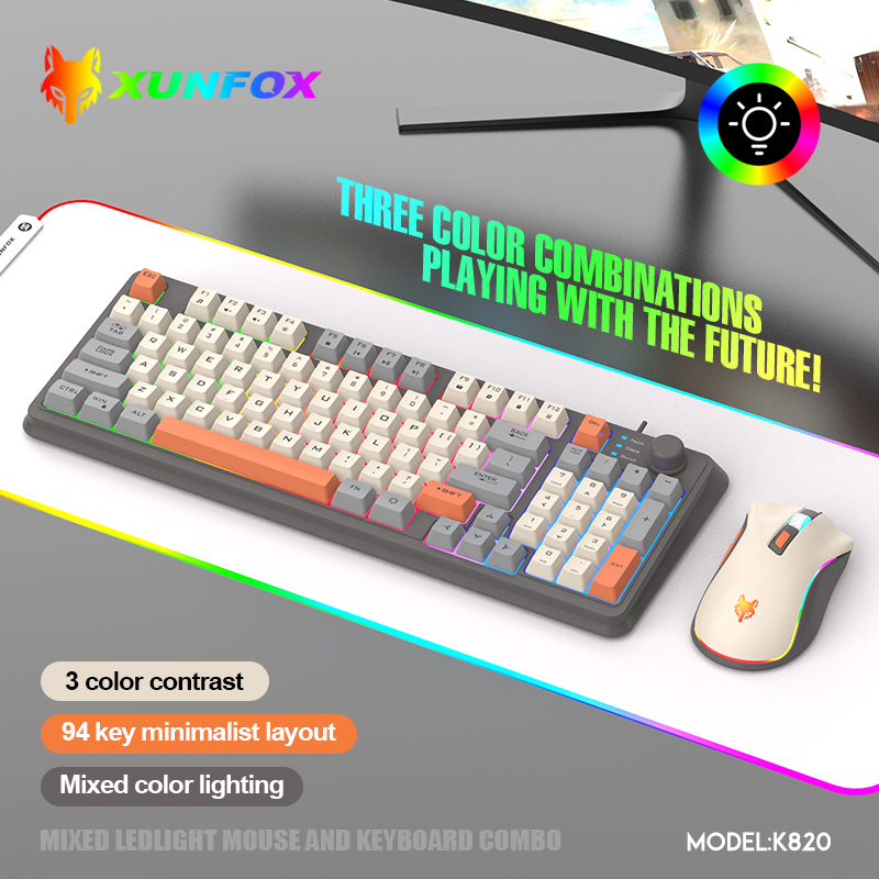 K820 USB Wired Game Keyboard M - Gaming Keyboard Mouse And Headset Combo recension och pris