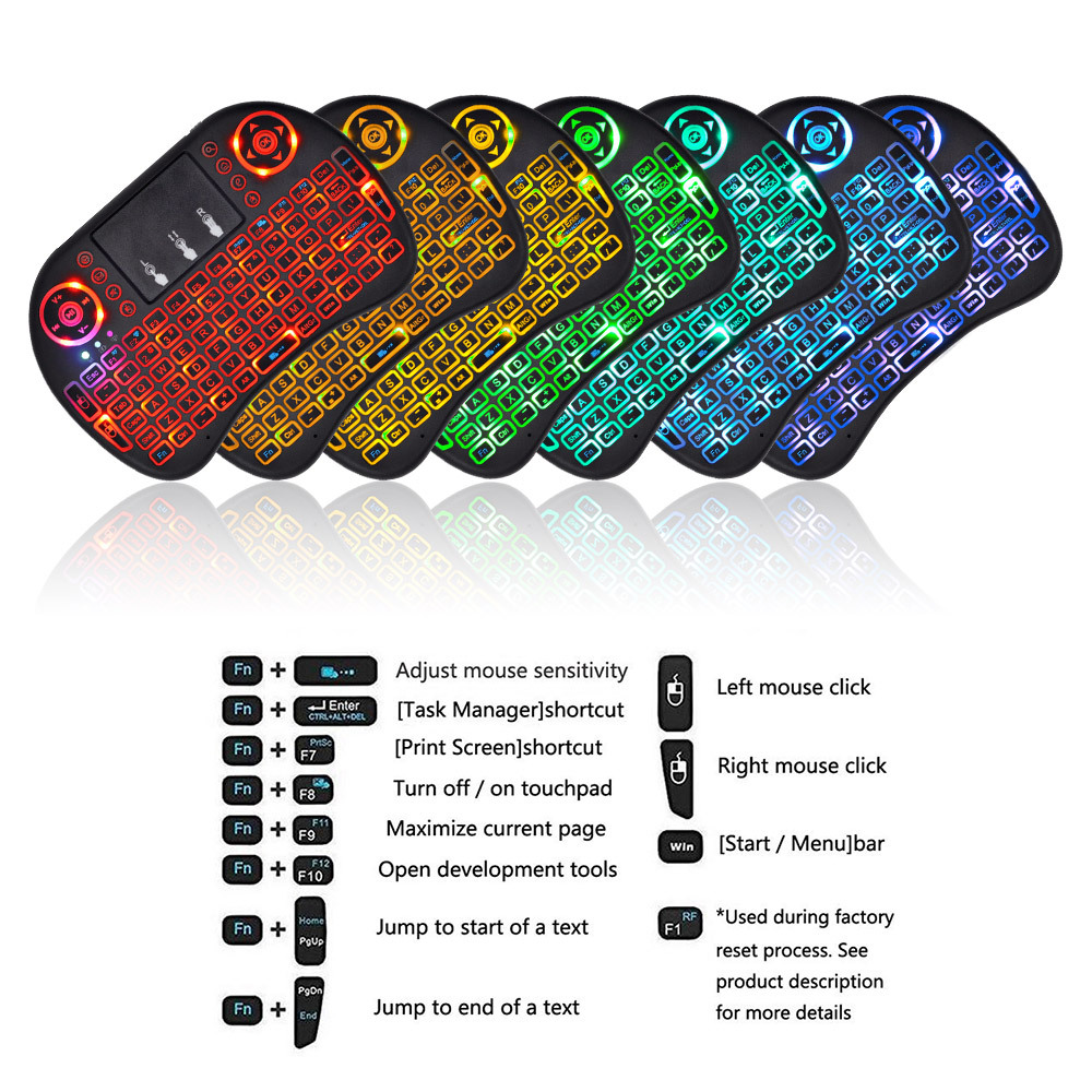 2.4G Air Mouse with Touchpad K - Gaming Keyboard And Mouse Wireless recension och pris