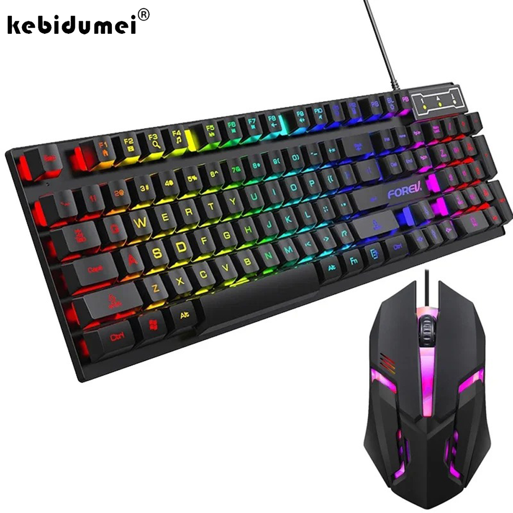 Kebidumei 104 Key Backlit Mech - Gaming Keyboard And Mouse For Xbox recension och pris