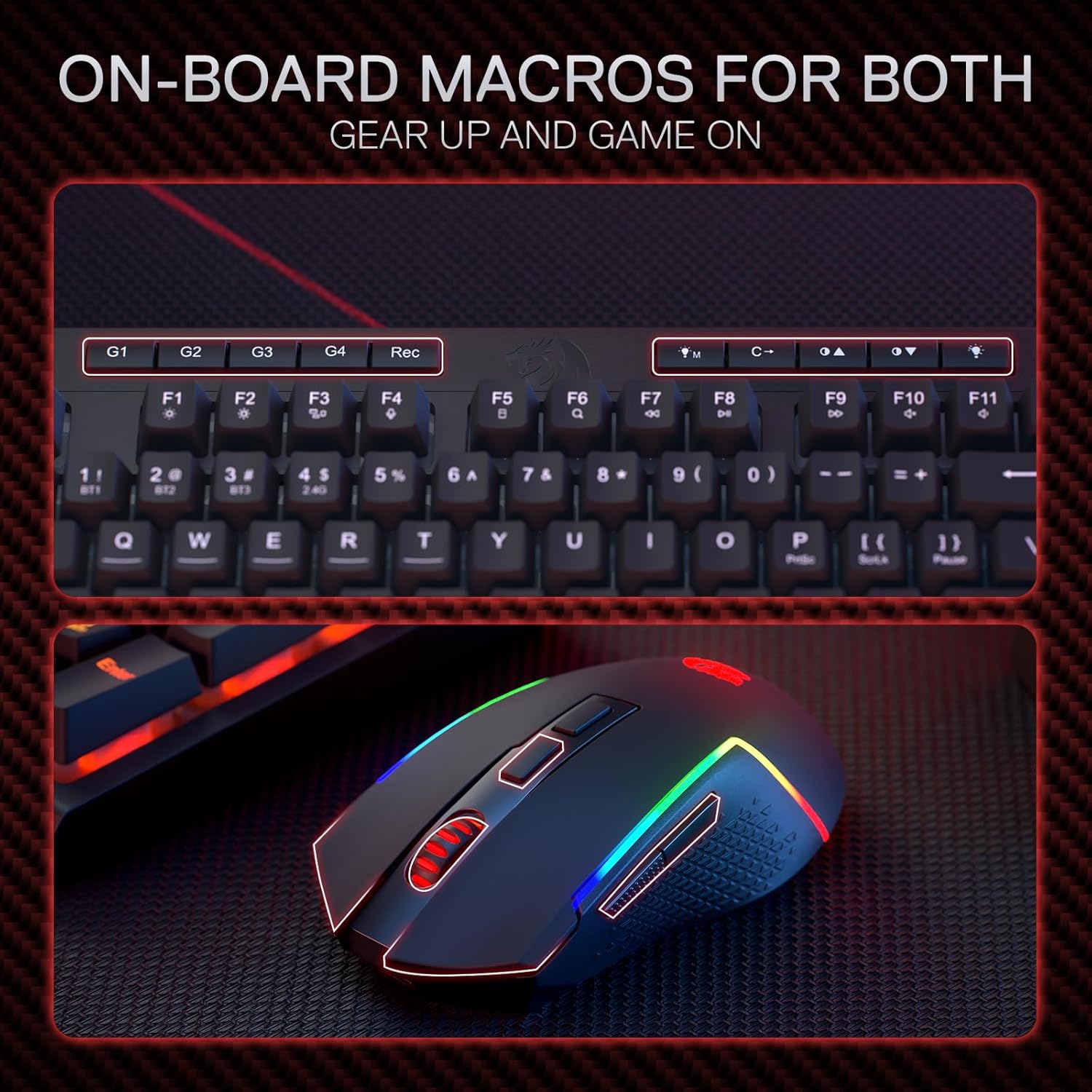 Redragon S142 Wireless Gaming  - Gaming Keyboard And Mouse For Xbox recension och pris